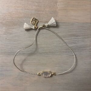 Kendra Scott adjustable Gold and Cream Bracelet